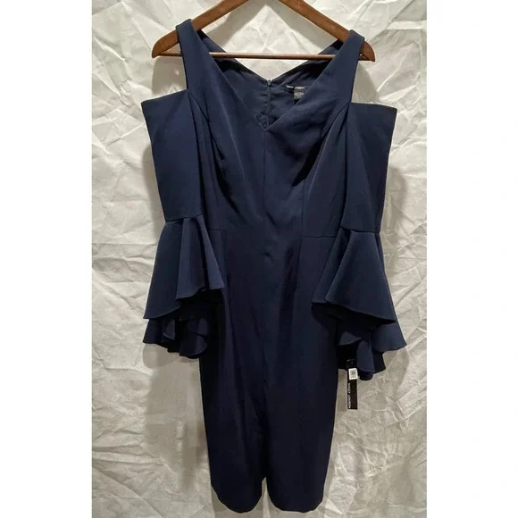 NWT- MAGGIE LONDON COLD SHOULDER DRESS - Picture 4 of 9